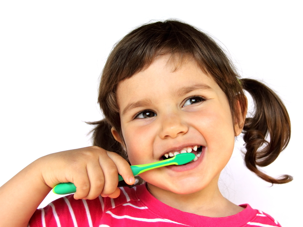 child-brushing