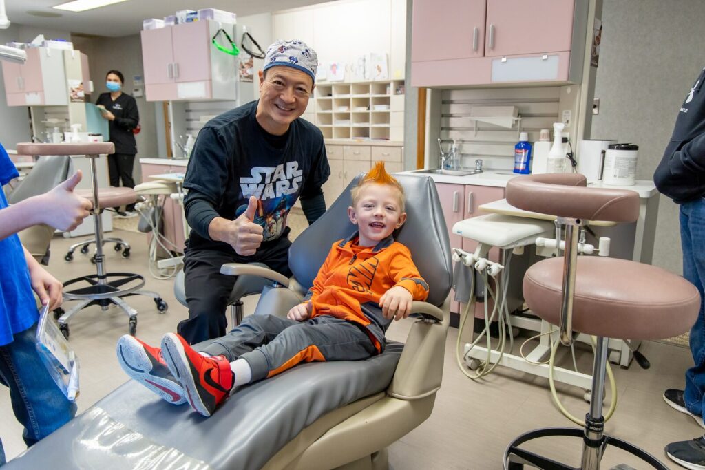 Dr Su with Kid